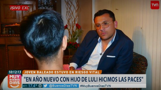 Joven baleado habló sobre el altercado que tuvo con el hijo de 