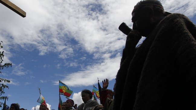Marcha en Temuco en rechazo a presencia de Chadwick en La Araucanía