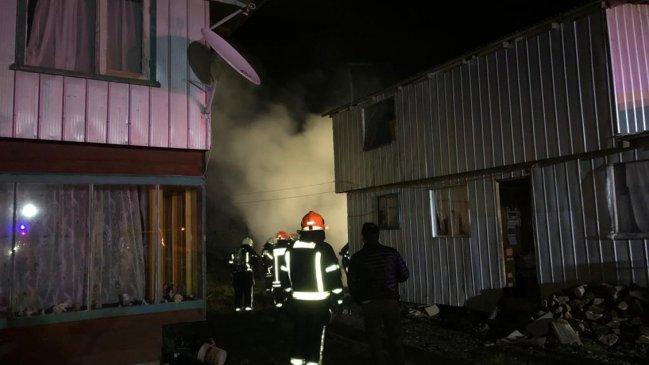 Incendio dejó un fallecido en Puerto Montt