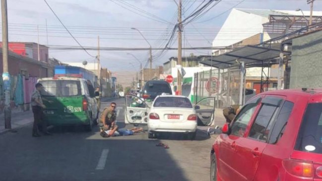 Tres detenidos tras persecución en el centro de Arica