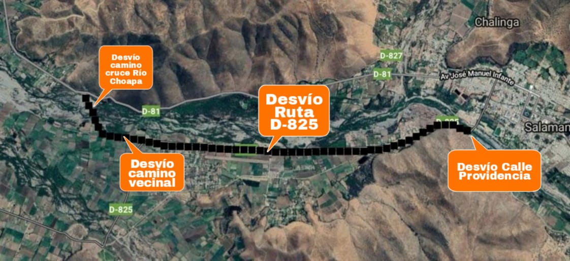 Corte de tránsito en la ruta que une a Salamanca e Illapel se extenderá por siete meses