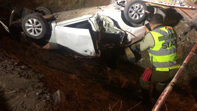 Accidente de tránsito deja un fallecido en la Ruta 5 Sur en Chimbarongo