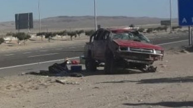 Mujer murió en accidente cerca de Bahía Inglesa