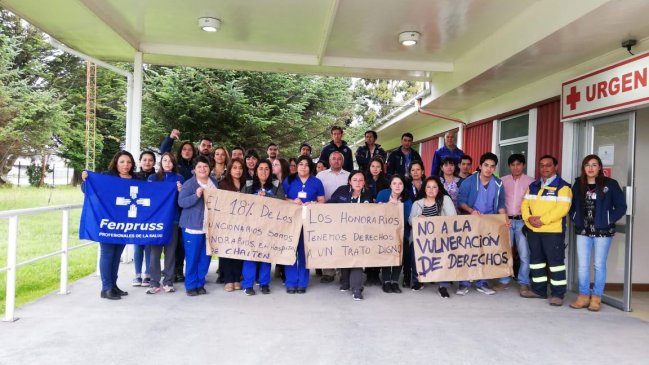 Chaitén: Trabajadores a honorarios se movilizan por congelamiento de sueldos