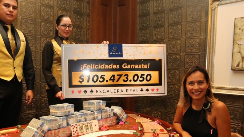 Apostó lo mínimo y ganó 105 millones de pesos en Monticello