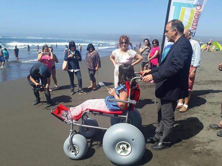 Pichilemu inauguró playa inclusiva