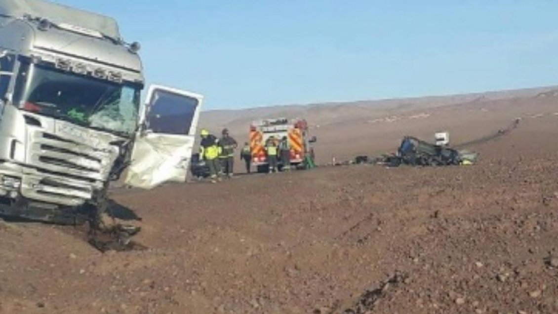 Un fallecido dejó colisión en la ruta que une Calama con San Pedro