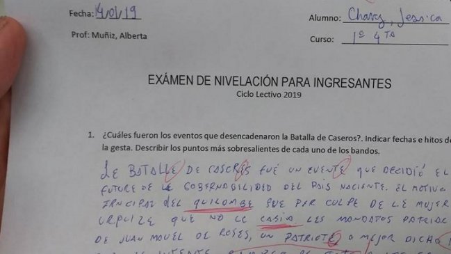 Prueba con lenguaje inclusivo de alumna y un 