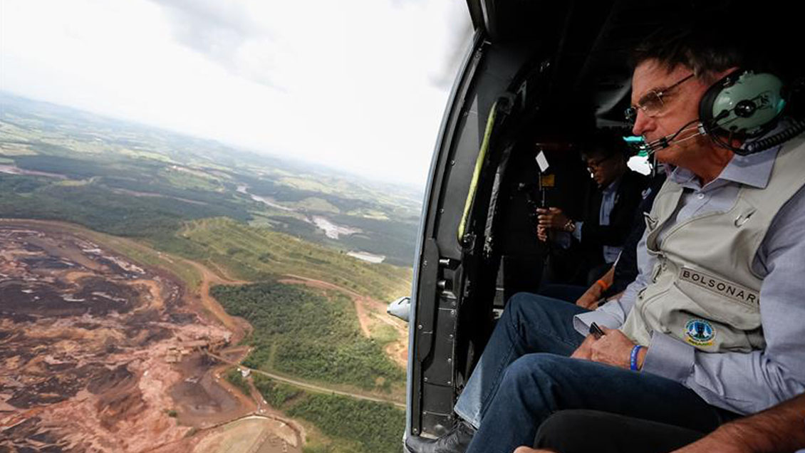 Bolsonaro visitó la región afectada por tragedia y 