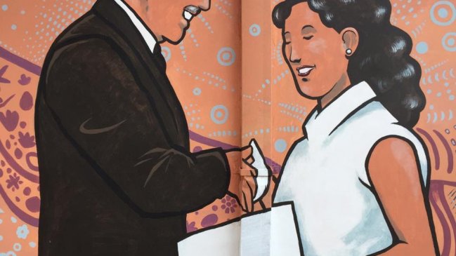 Maule: Mural busca homenajear a las Escuelas Normalistas de Chile