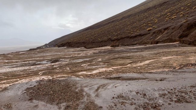 Declaran Alerta Amarilla para El Loa y cierran paso fronterizo por deslizamientos de tierra