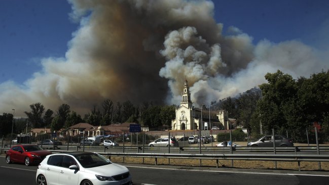 Murió el hombre detenido por el incendio en cercanías del Santuario Lo Vásquez
