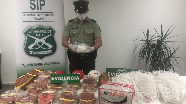 Carabineros incautó droga y recuperó especies robadas desde un liceo de Villarrica