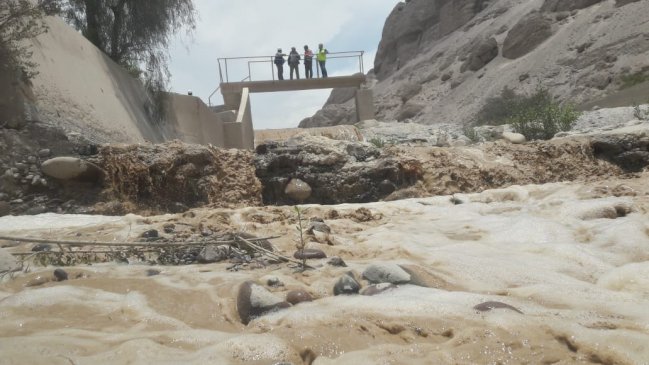 Arica: Lluvias altiplánicas aumentaron los cauces de los ríos Lluta y San José