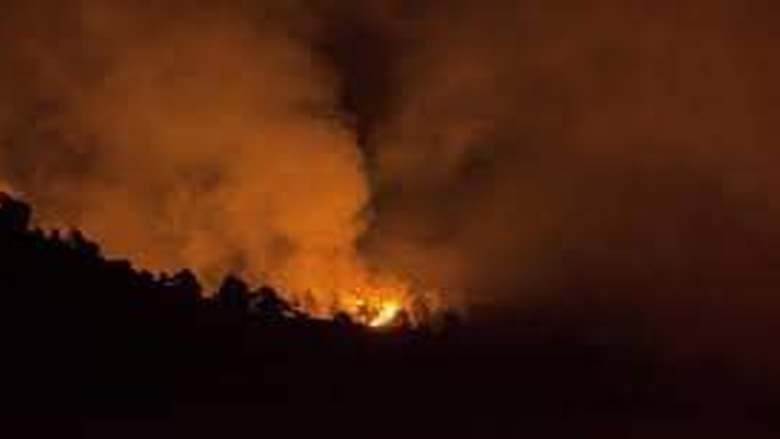 Incendios forestales obligaron a evacuar a una decena de familias en Lebu