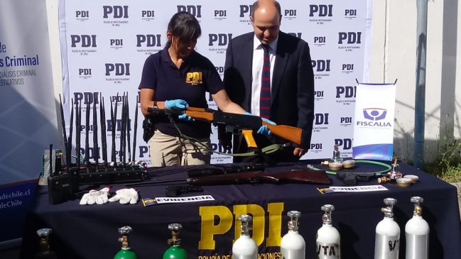 PDI desbarata banda dedicada al robo con oxicorte