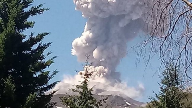 Nevados de Chillán registra segundo pulso eruptivo del día