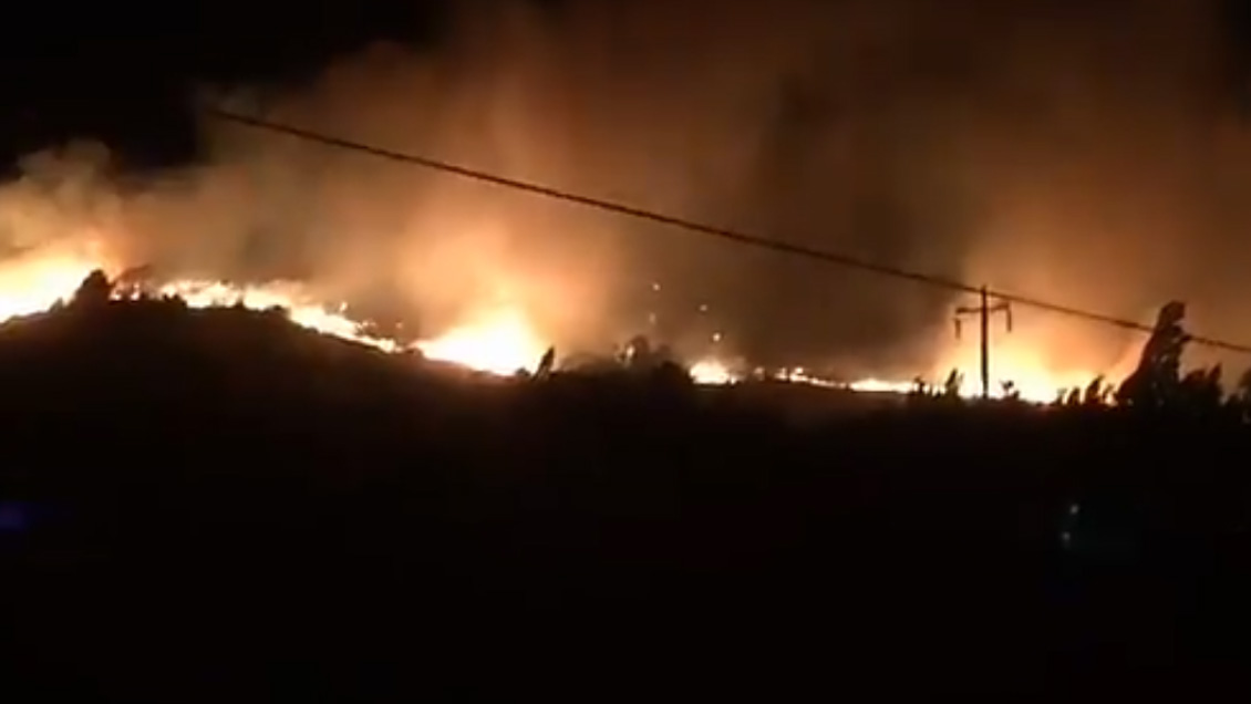 Se reactivó incendio forestal en San Javier