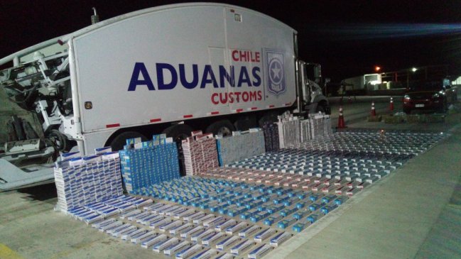 Iquique y Antofagasta lideran incautación de cigarrillos de contrabando