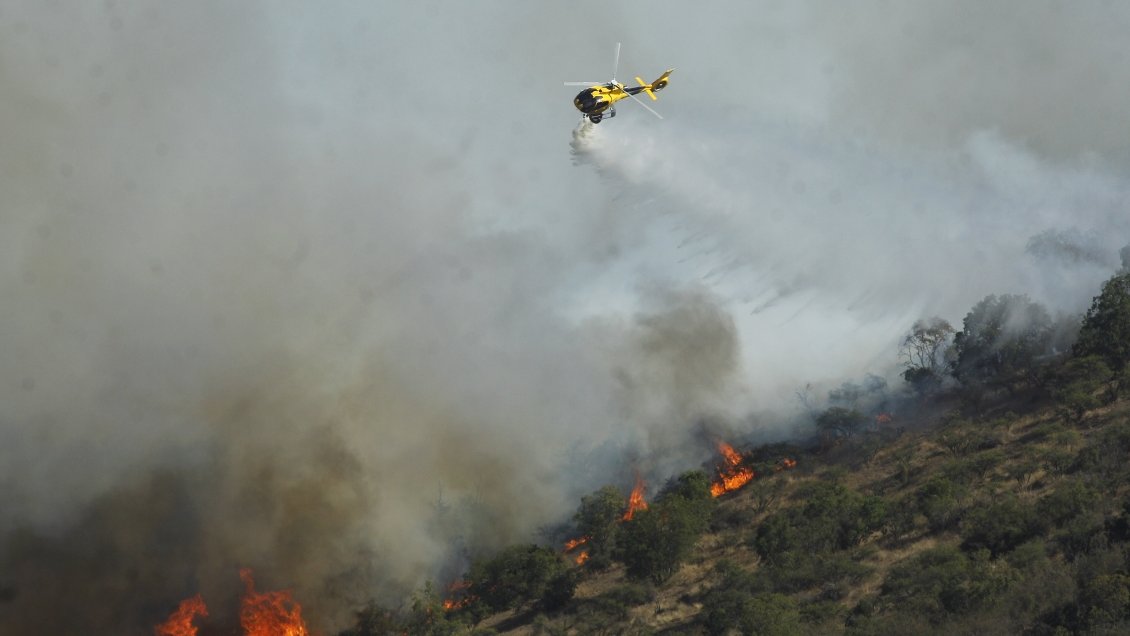 Alerta roja para cuatro comunas de Los Ríos por incendios forestales