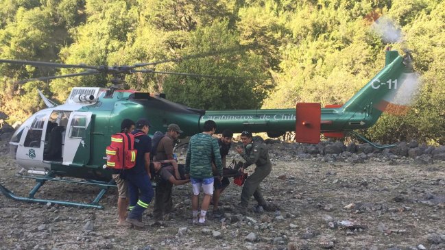 Rescatan con vida a excursionista perdido en sector Achibueno de Linares