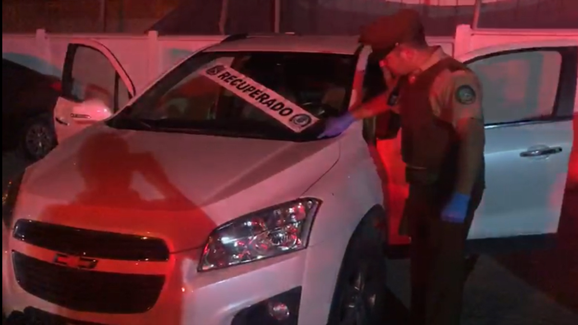 Detienen a cuatro delincuentes por robo de vehículo en Rancagua