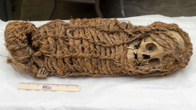 Perú recuperó una momia bebé de 2.000 años de antigüedad