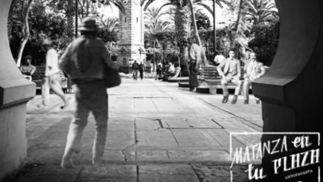 [Fotos] Antofagasta conmemora 113 años de la matanza de la Plaza Colón