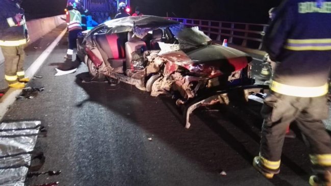 Casablanca: Accidente de tránsito en la Ruta 68 dejó una mujer fallecida