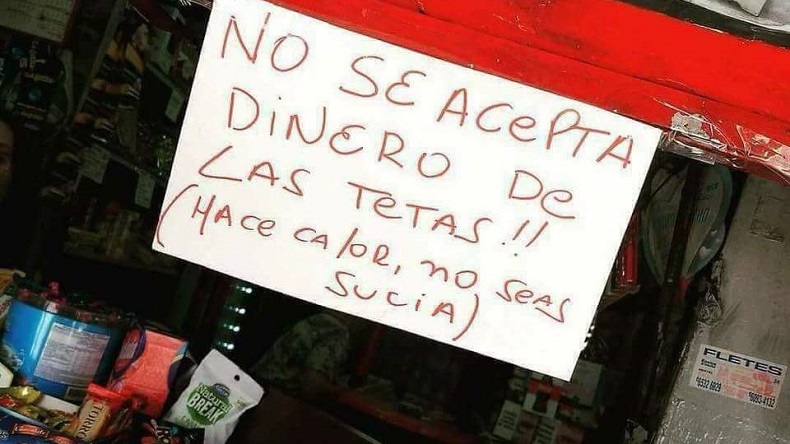 Mujer explicó llamativo cartel en su tienda: 