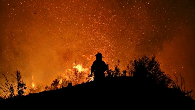 La Araucanía: Murió bombero que se accidentó en el combate de incendios forestales