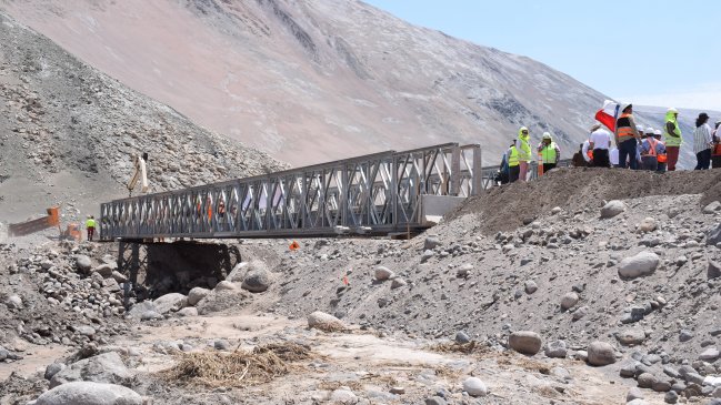 Puente mecano en cuesta Chiza restableció la conexión entre Arica e Iquique