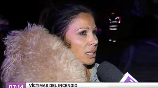 María Laura Donoso perdió su casa tras incendio