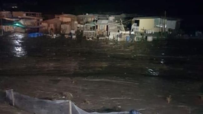 Arica: Crecida del río San José obligó la evacuación de familias en Cerro Sombrero