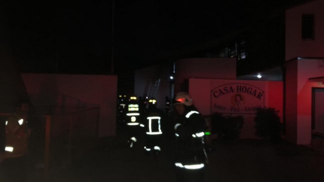 Amago de incendio se registró en hogar de niñas en Renca
