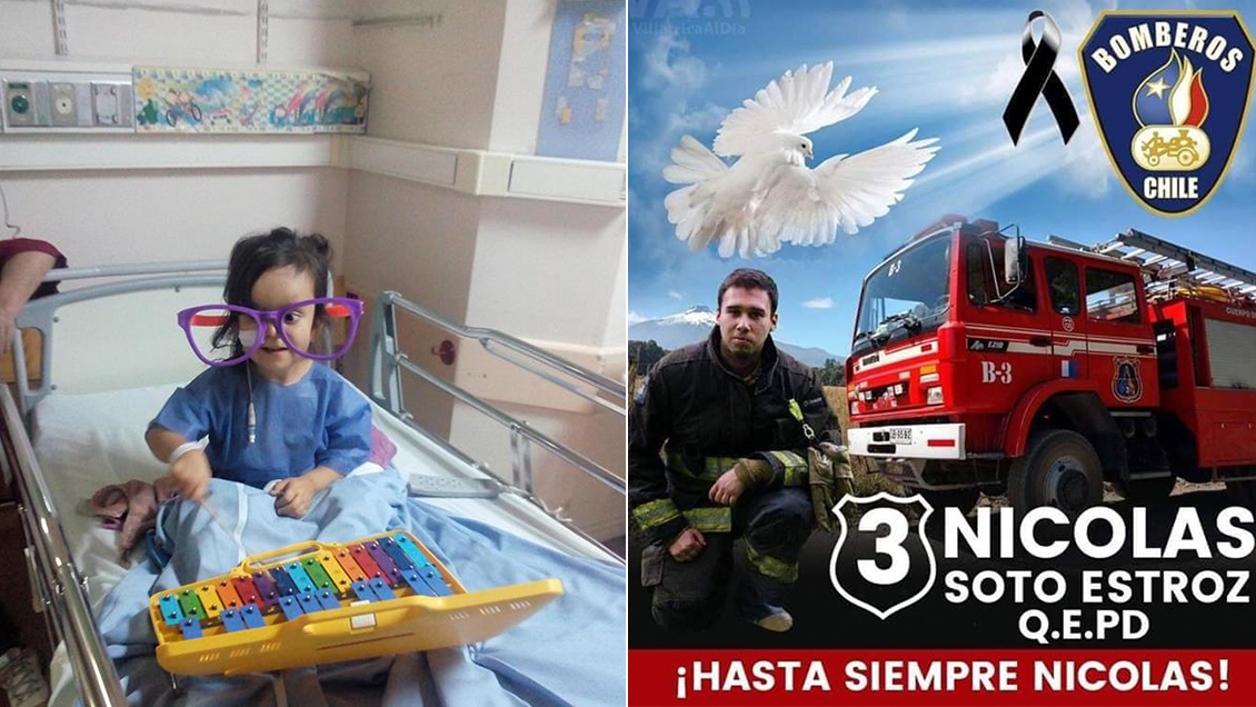 Niña de cuatro años recibió segundo riñón de bombero fallecido en La Araucanía