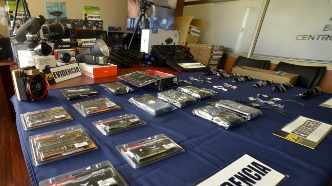 Centro de acopio tenía 450 millones de pesos en artículos electrónicos robados