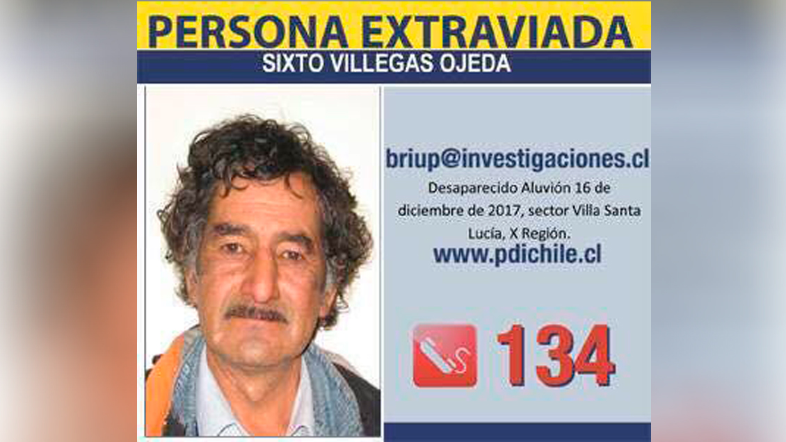 Avisaron a la familia por WhatsApp: Terminó búsqueda de desaparecido en Villa Santa Lucía