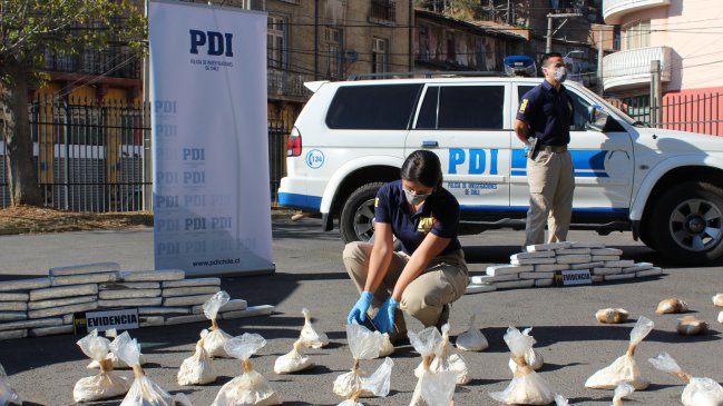 PDI incautó dos millones de dosis de drogas en Valparaíso
