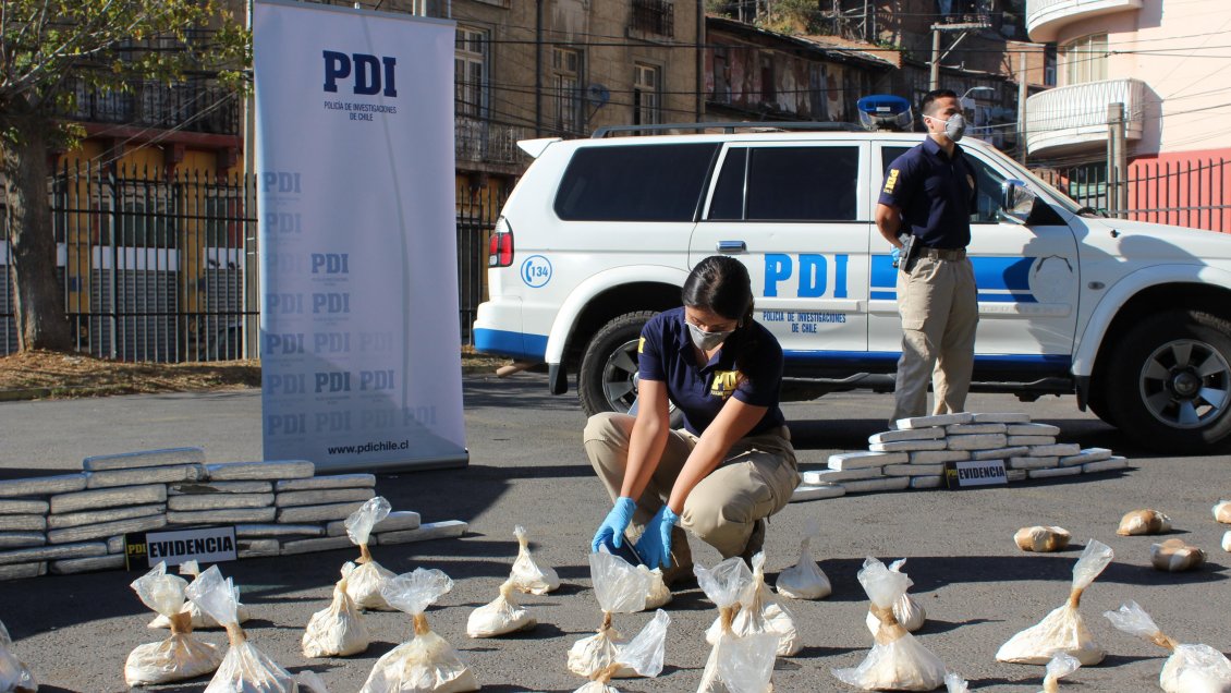 PDI incautó dos millones de dosis de drogas en Valparaíso