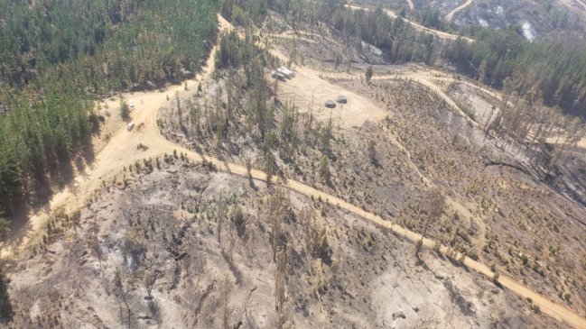 Incendio forestal en Paredones fue controlado