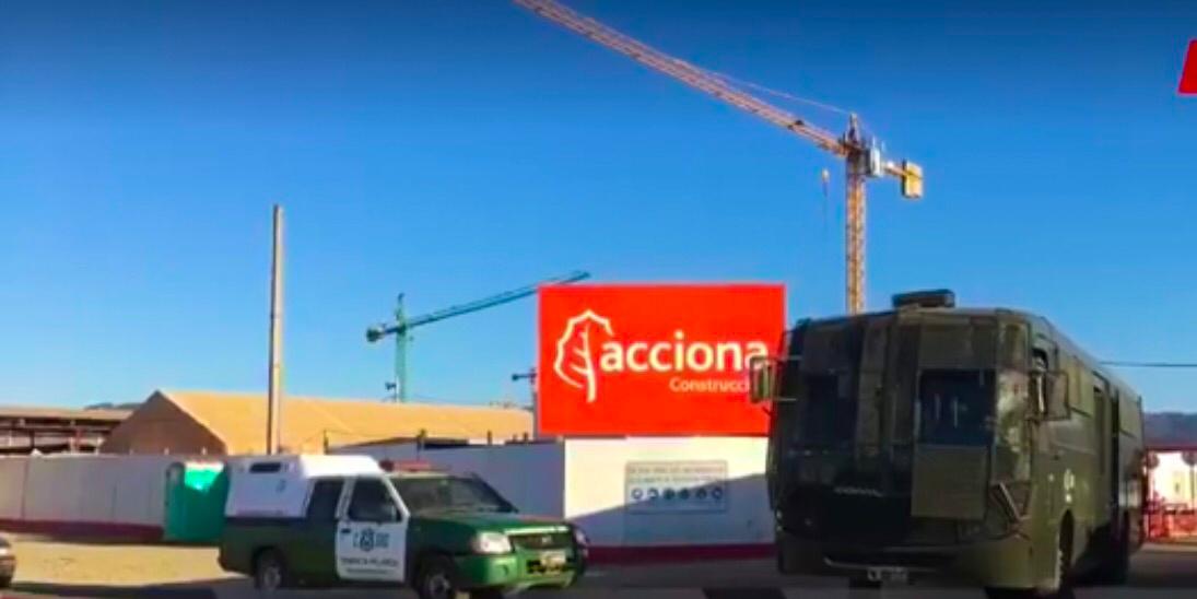 Trabajadores despedidos paralizan obras de nueva cárcel de Talca