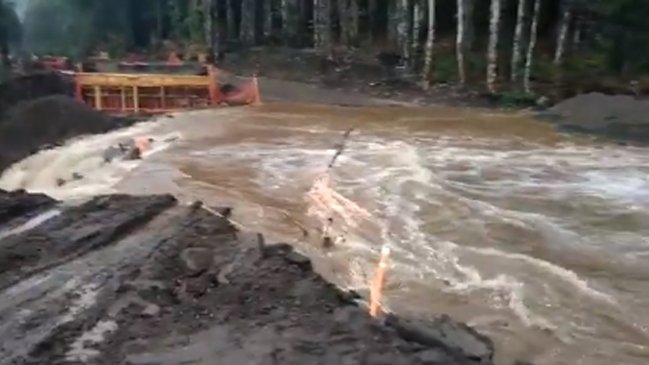 Sistema frontal en Los Lagos: 50 familias aisladas en Rupanco