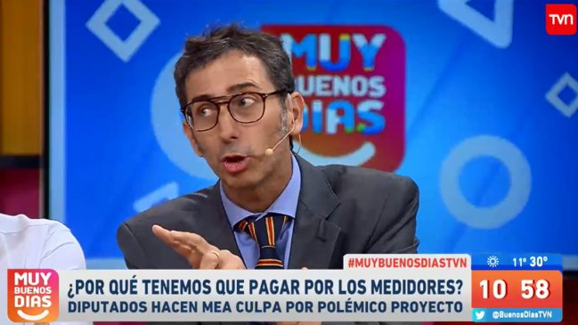 Matías del Río recibe lluvia de críticas por defender cambios de medidores