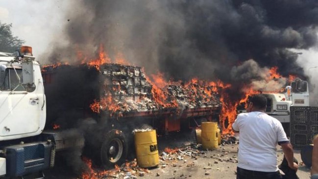 Investigación de NY Times: Ayuda a Venezuela fue quemada por partidario de Guaidó