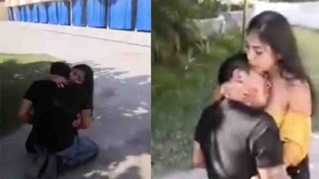 Viralizan videos de mujer que apuñaló a su pareja en un motel y rogó 