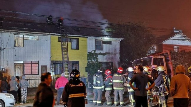 Incendio destruyó una cabaña en la Población Independencia de Valdivia