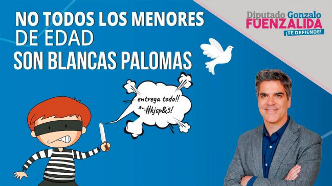 Críticas a diputado Fuenzalida por afiche 