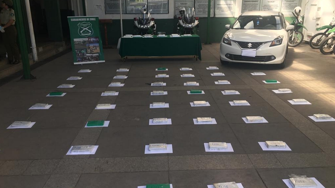 Logran el mayor decomiso de clorhidrato de cocaína pura en el Biobío