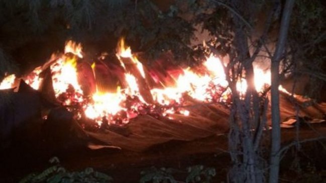 Investigan incendio que destruyó un galpón en La Araucanía